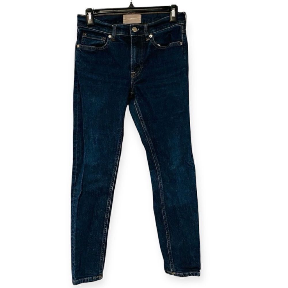 Everlane Dark Blue Denim Straight Leg Jeans Size 26 Ankle